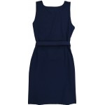 Pinafore Sekolah Rendah Perempuan -  Biru Tua (VISCOSE)